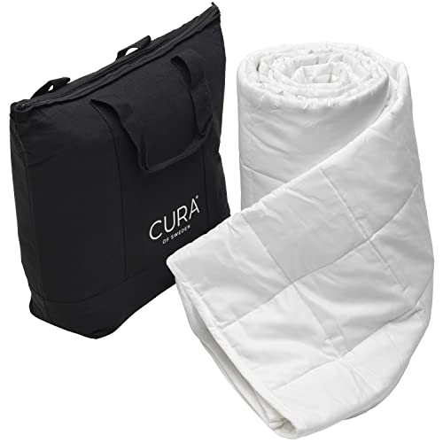Cura Pearl Classic Weighted Blanket 150x210 9kg - Manta antiestres - Manta Pesada para un sueño Profundo y un Mejor Descanso - Manta con Peso 100% de algodón - Manta para la ansiedad