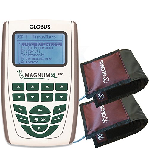 Magnum XL – Pro con 2 solenoides flexibles Globus Magnetoterapia 2 canales – 500 Gauss de pico total